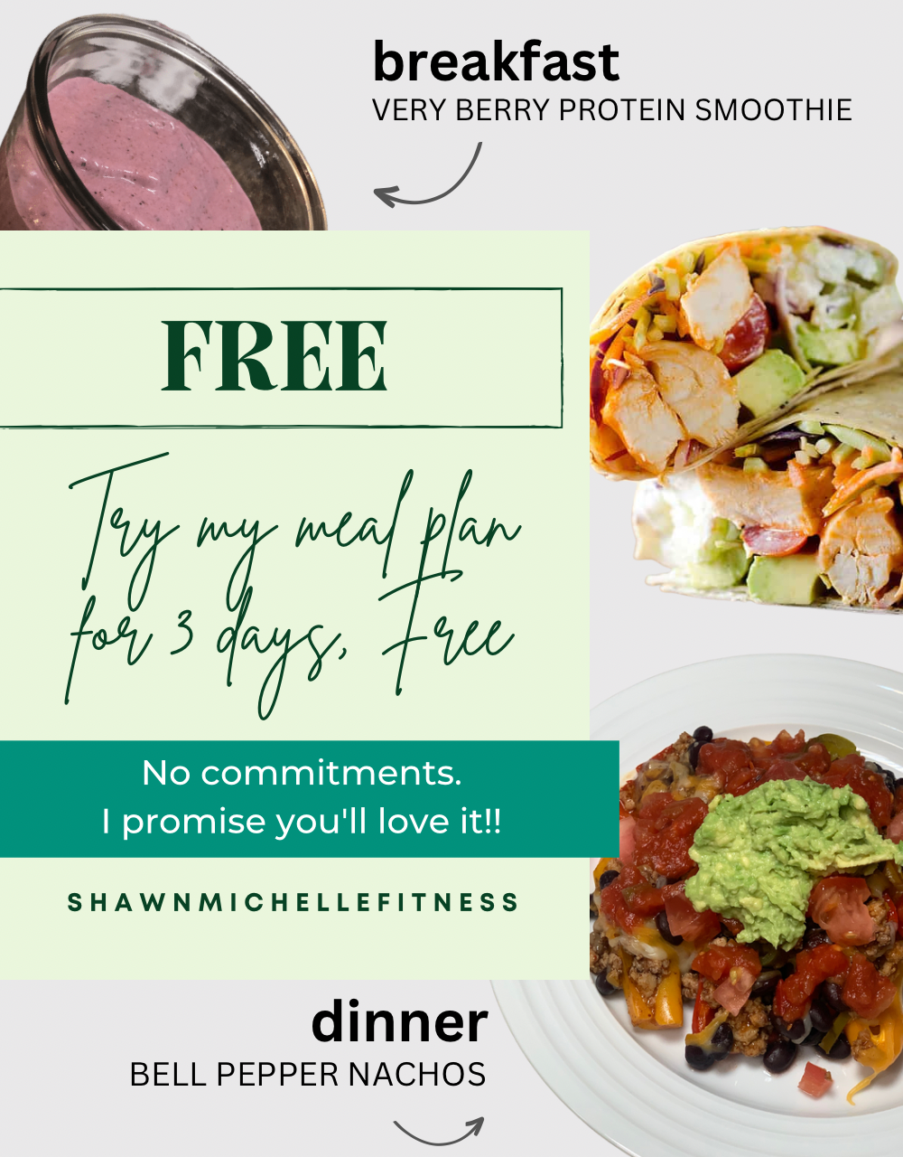 FREE 3 Day Meal Plan – ShawnMichelleFitness